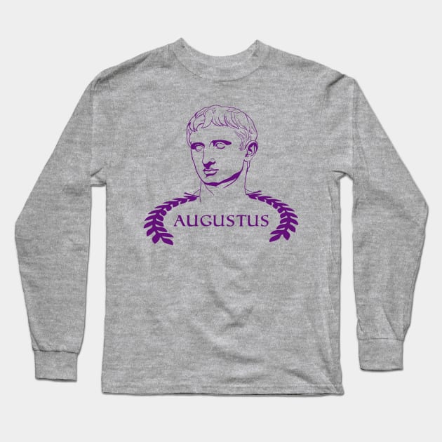 Caesar Augustus Long Sleeve T-Shirt by Styr Designs